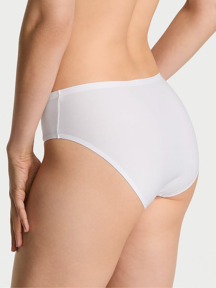 Victoria's Secret White Bikini Mid-Rise Knickers - Image 2 of 2 Victoria's Secret White Bikini Mid-Rise Knickers - Image 2 of 2