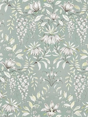 Laura Ashley Cream Arley Garden Rattan Snuggler Chair with Parterre S Cushions - Image 5 of 5