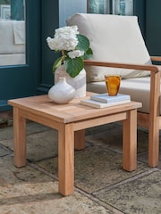 Laura Ashley Natural Salcey Garden Teak Side Table - Image 1 of 3