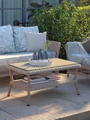 Laura Ashley Natural Carrdale Garden Rattan Coffee Table - Image 1 of 3
