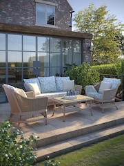 Laura Ashley Natural Carrdale Garden Rattan Coffee Table - Image 3 of 3