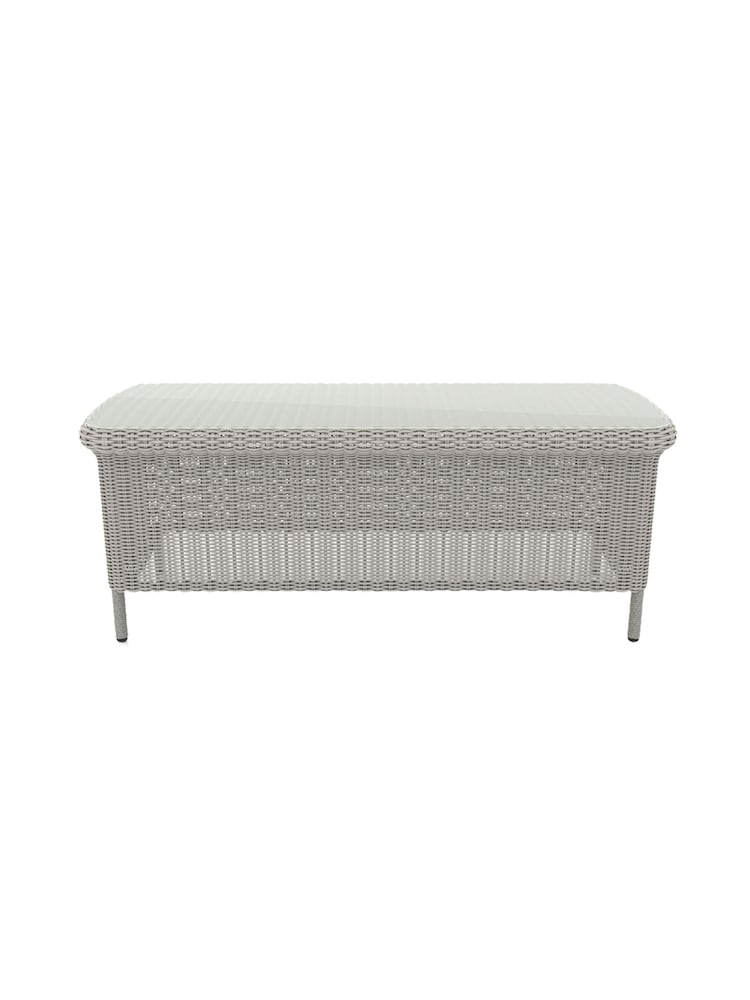 Laura Ashley 4 Piece Cream Arley Garden Rattan Sofa Set With Oakley Cushions - Image 2 of 4