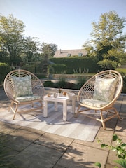 Laura Ashley White Clermont Garden Side Table - Image 2 of 3