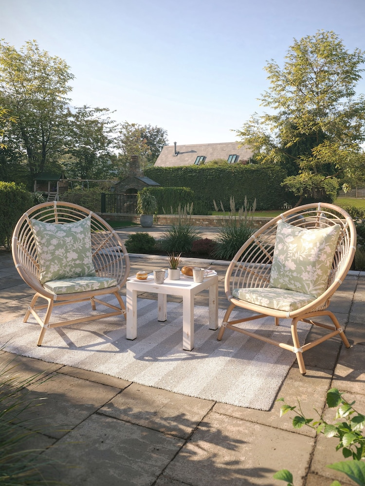 Laura Ashley White Clermont Garden Side Table - Image 2 of 3