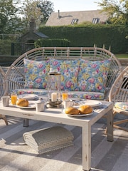 Laura Ashley White Havana Garden Rattan Sofa and Coffee Table Cushions - Image 3 of 5