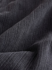 Schwarz - Edit Textured Baggy Jeans - Bild 3 von 3