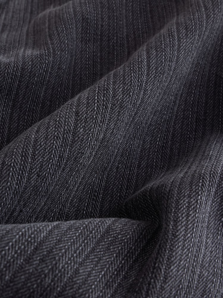 Schwarz - Edit Textured Baggy Jeans - Bild 3 von 3