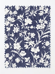Laura Ashley Natural Salcey Garden Teak Bench with Rye Midnight Cushions - Image 4 of 4