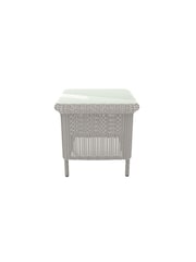 Laura Ashley Cream Arley Garden Rattan Side Table - Image 2 of 4