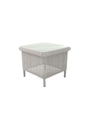 Laura Ashley Cream Arley Garden Rattan Side Table - Image 3 of 4