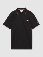 Reiss Black Crypto Uniform Polo Shirt - Image 2 of 9
