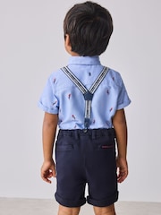 Baker by Ted Baker 3 Piece Shirt, Shorts and Braces Set - Image 3 of 16