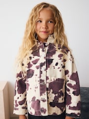 Brown/White Cow Print Shacket (3-16yrs) - Image 4 of 4