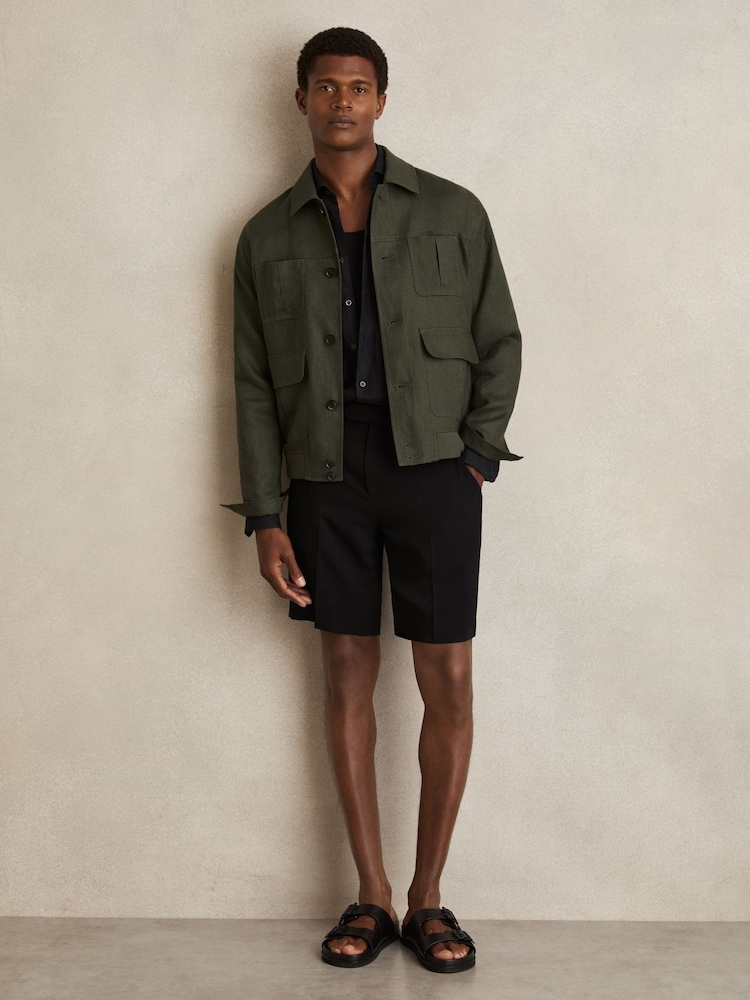 Reiss Tanine Side-Adjuster Tailored Shorts - Imagen 1 de 6 Reiss Tanine Side-Adjuster Tailored Shorts - Imagen 1 de 6