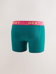 Navy Bright Purple/ Orange Waistbands Rich Trunk Boxers 10 Pack - Image 3 of 14
