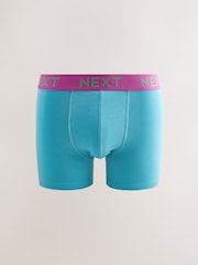 Navy Bright Purple/ Orange Waistbands Rich Trunk Boxers 10 Pack - Image 6 of 14