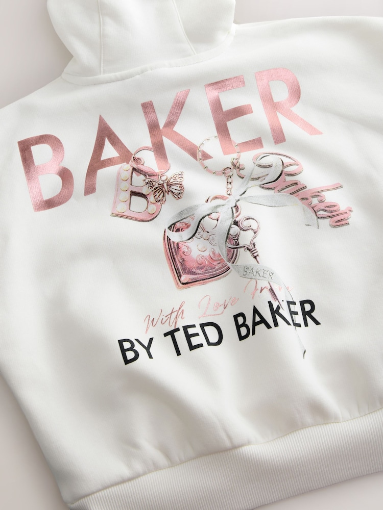 Baker by Ted Baker Oversized Back Print Hoodie - Image 4 of 4