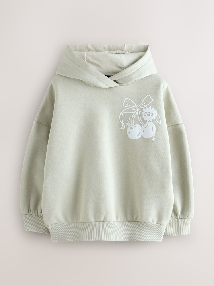 Baker by Ted Baker Oversized Back Print Hoodie - Image 1 of 4