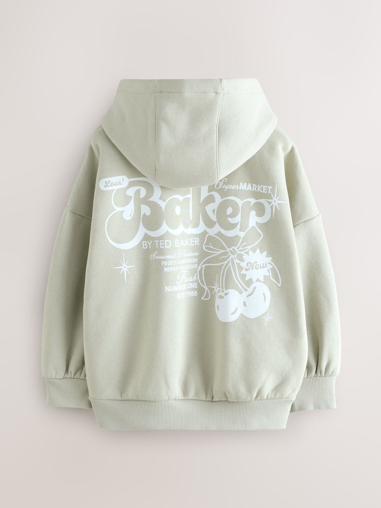 Baker by Ted Baker Oversized Back Print Hoodie - Image 2 of 4