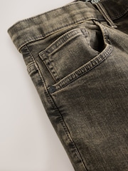 Black/Brown Single Straight Fit Classic Stretch Jeans - Image 10 of 11