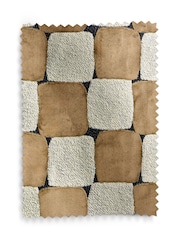 Collection Luxe Heavyweight Velvet Checkerboard Eyelet Lined Curtains - صورة 4 من 4