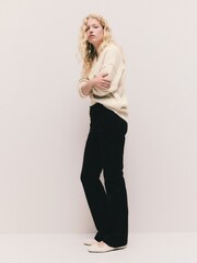 Chocolate marrom - Cord Boootcut Trousers - Imagem 1 de 7