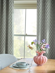 Collection Luxe Embroidered Leaves Eyelet Lined Curtains - Bild 3 von 5