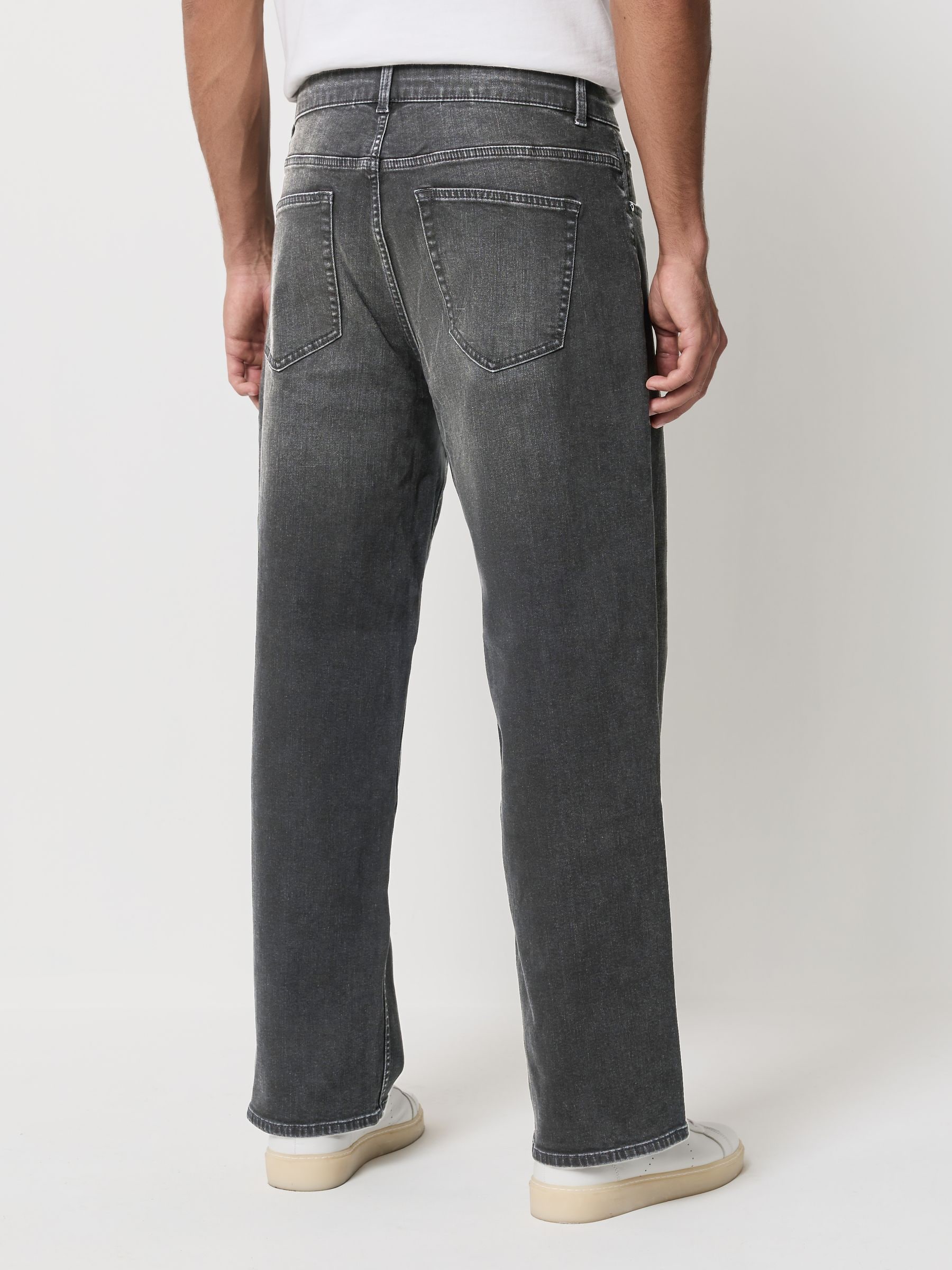 Buy Washed Black Baggy Fit Classic Stretch Jeans from Next USA