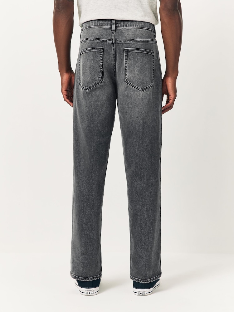 Grey Relaxed Fit Relaxed Fit Classic Stretch Jeans - Image 2 of 10