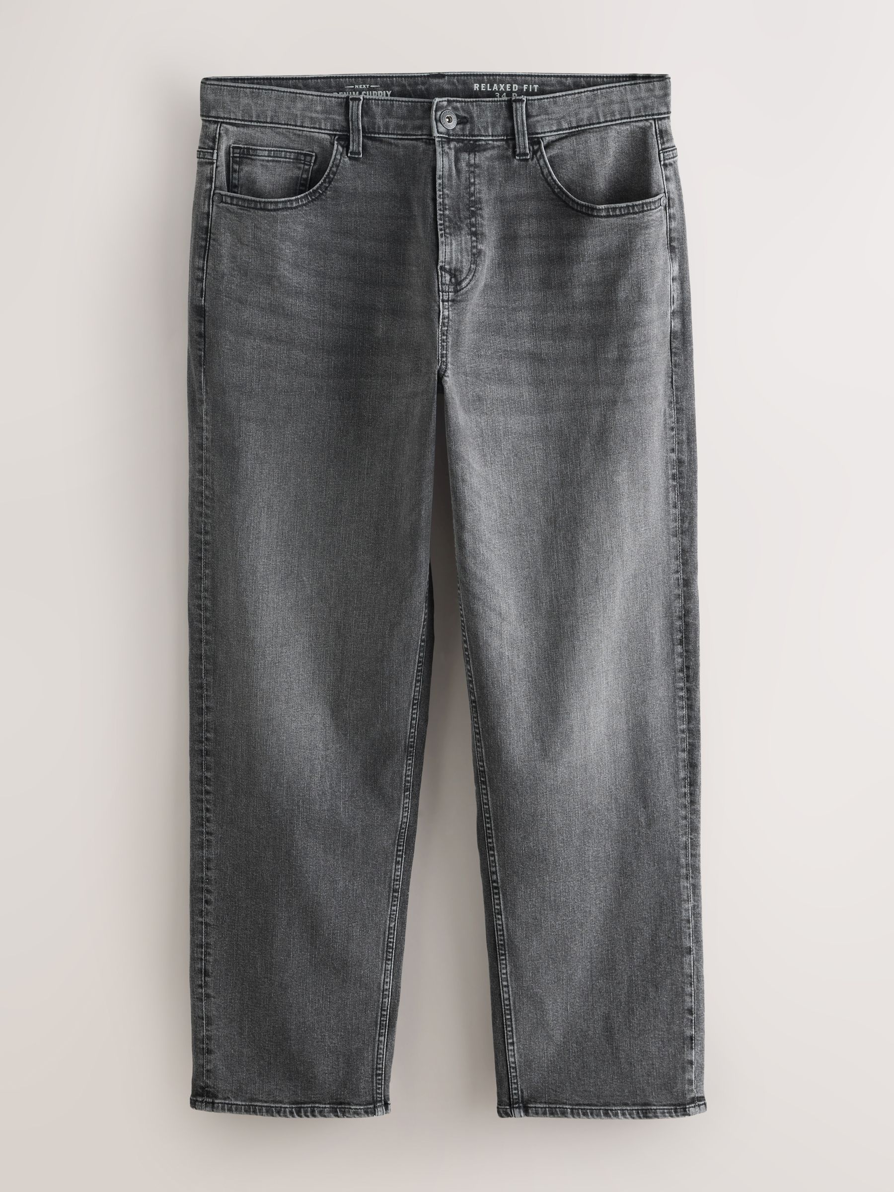 Buy Grey Relaxed Fit Classic Stretch Jeans from Next USA