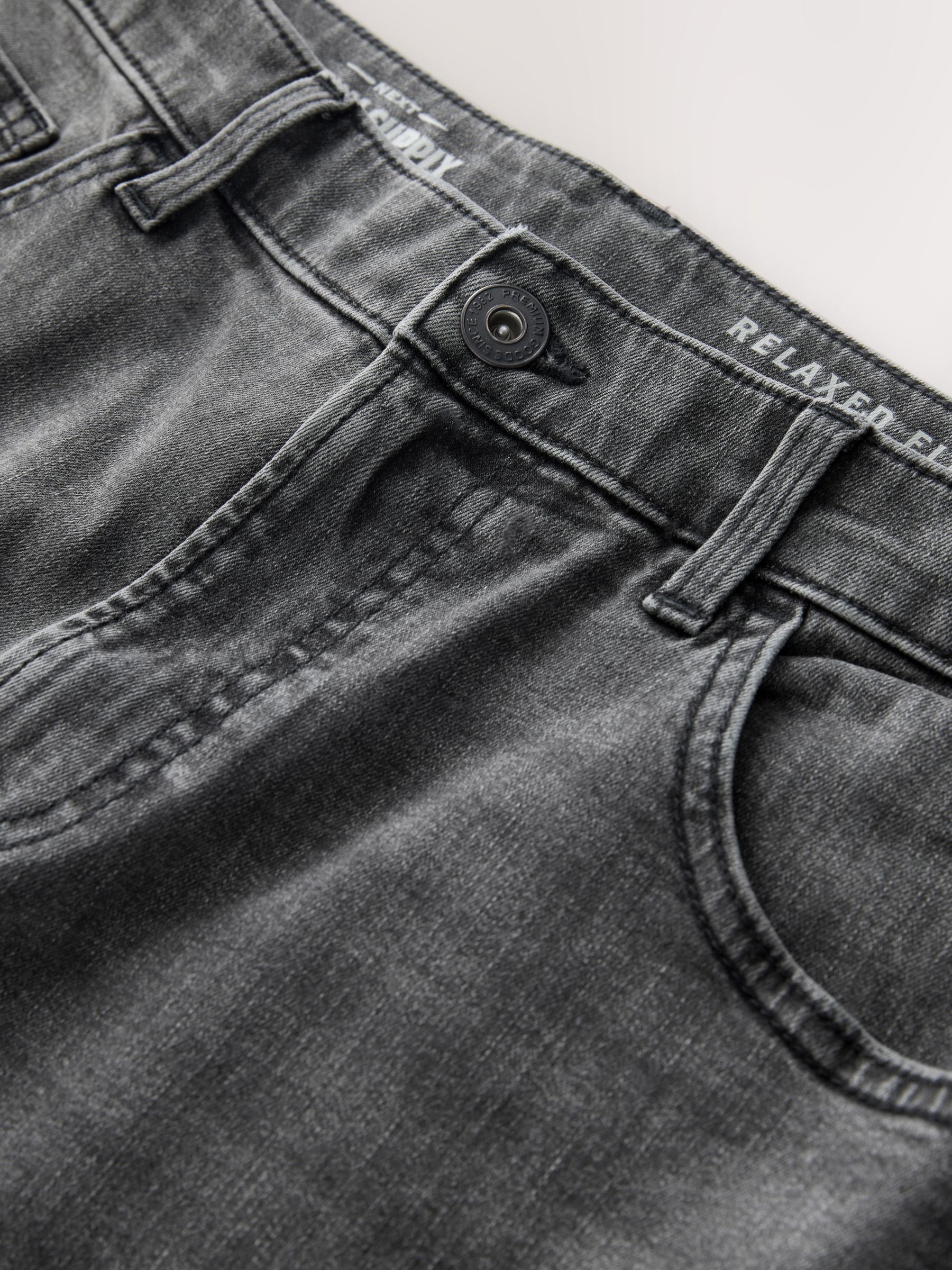 Buy Grey Relaxed Fit Classic Stretch Jeans from Next USA