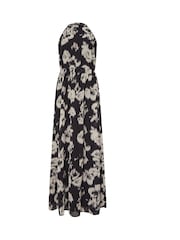 Long Tall Sally Black Blurred Floral Halter Maxi Dress - Image 5 of 5