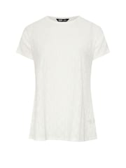 Yours Curve White Anglaise Broderie Swing Top - Image 5 of 5