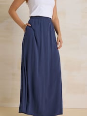 Long Tall Sally Blue Acid Wash Skirt - Image 2 of 5