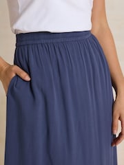 Long Tall Sally Blue Acid Wash Skirt - Image 4 of 5