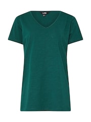 Long Tall Sally 100% algodão V-Neck T-Shirts 2 com pacote - Imagem 7 de 8