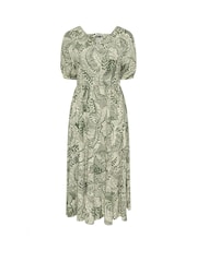 Yours Curve Green Boho Midaxi Dress - Image 5 of 5