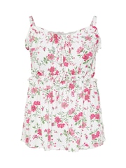 Yours Curve Chalk White Boho Cami Vest Top - Image 5 of 5