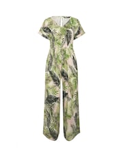 Yours Curve Green 100% Cotton Jumpsuit - Image 1 of 1