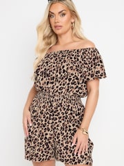 Yours Curve Bardot Playsuit - Imagen 1 de 5