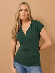Long Tall Sally Red Wrap T-shirt 2 Pack - Image 3 of 8