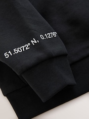 Черный - Свободная толстовка и спортивные брюки с принтом Baker by Ted Baker - Изображение 18 18