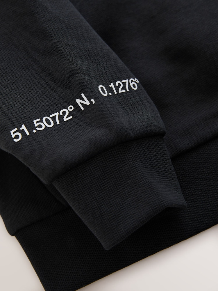 Черный - Свободная толстовка и спортивные брюки с принтом Baker by Ted Baker - Изображение 18 18 Черный - Свободная толстовка и спортивные брюки с принтом Baker by Ted Baker - Изображение 18 18