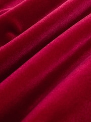 Cherry Red Velvet Column Skirt - Image 3 of 3