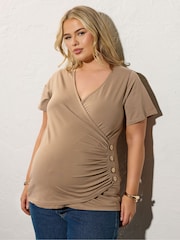 Top  wrap para maternidade Yours Curve - Imagem 1 de 5
