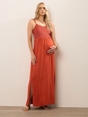 Long Tall Sally Maternity 100% Cotton Crochet Bust Dress - صورة 2 من 5