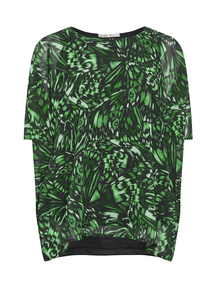 zelena - Yours Curve London Cape Top - Slika 5 iz 5 zelena - Yours Curve London Cape Top - Slika 5 iz 5