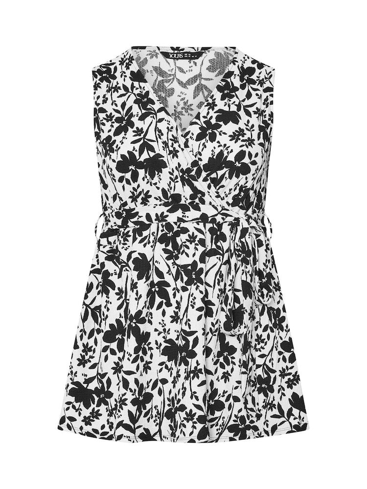 Preto - Yours Curve Sleeveless Vest Top - Imagem 5 de 5