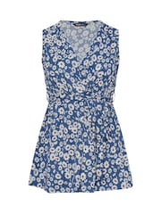 Azul - Yours Curve Sleeveless Vest Top - Imagem 5 de 5