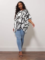 Yours Curve White London Cape Top - Image 2 of 5